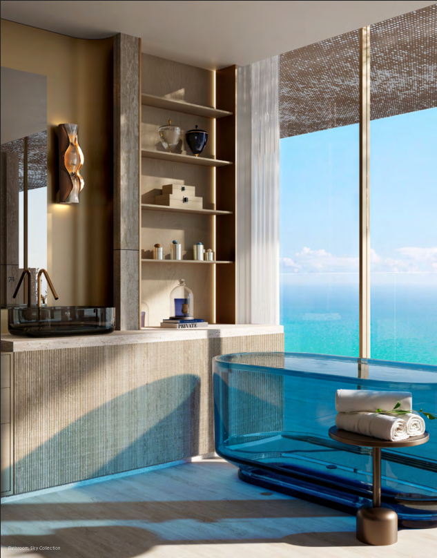 Intérieur immobilier d’exception avec vue sur la mer